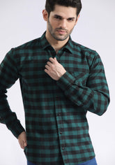 TEXTURED CHECK SHIRT